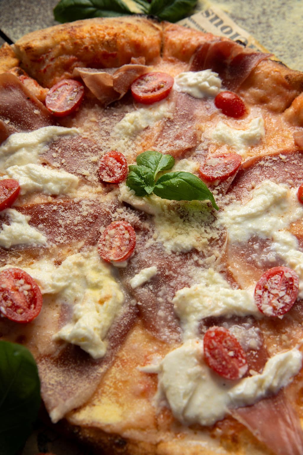 The D' Mauchi pizza station set up for an event